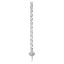 Silver Base Fancy Kundan Button Patti