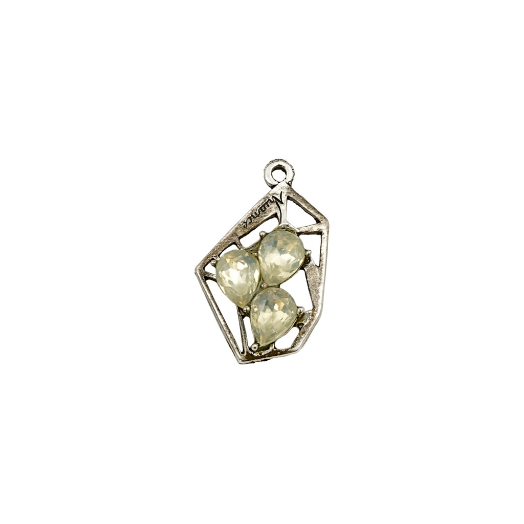 Silver Base Irregular Shape Crystal Hanging