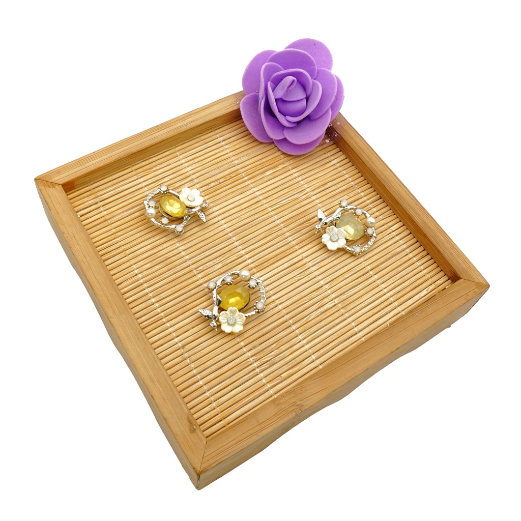 Floral Wreath Crystal Pendant