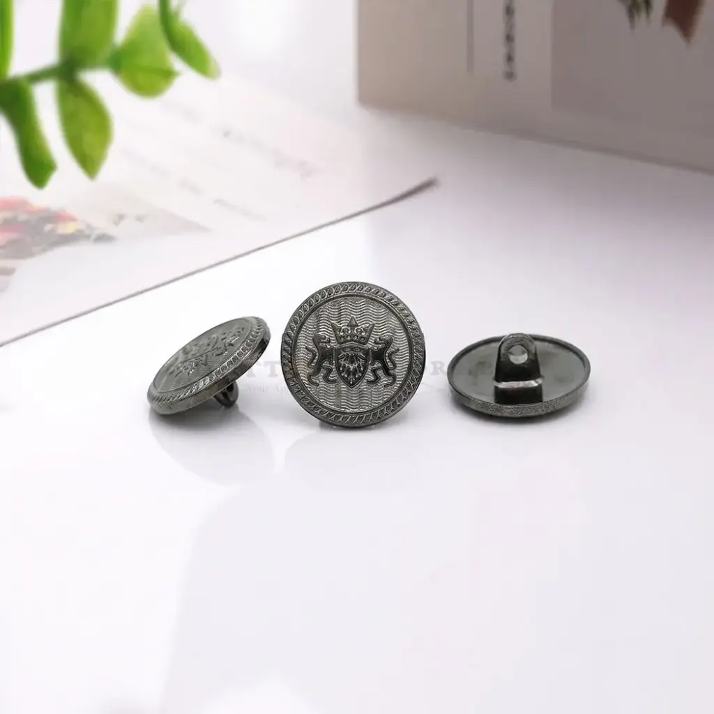 Coat of Arms Round Metal Suiting Button