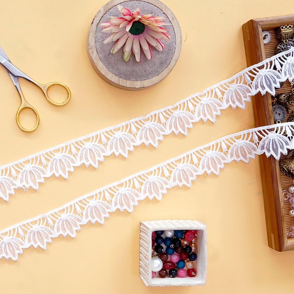 One Side Border Organza Lace