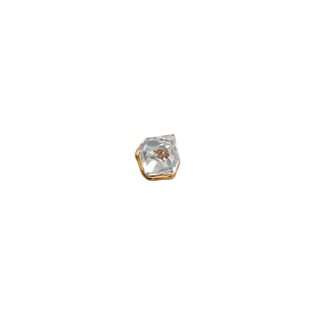Heart Shape Rhinestone Glass Button