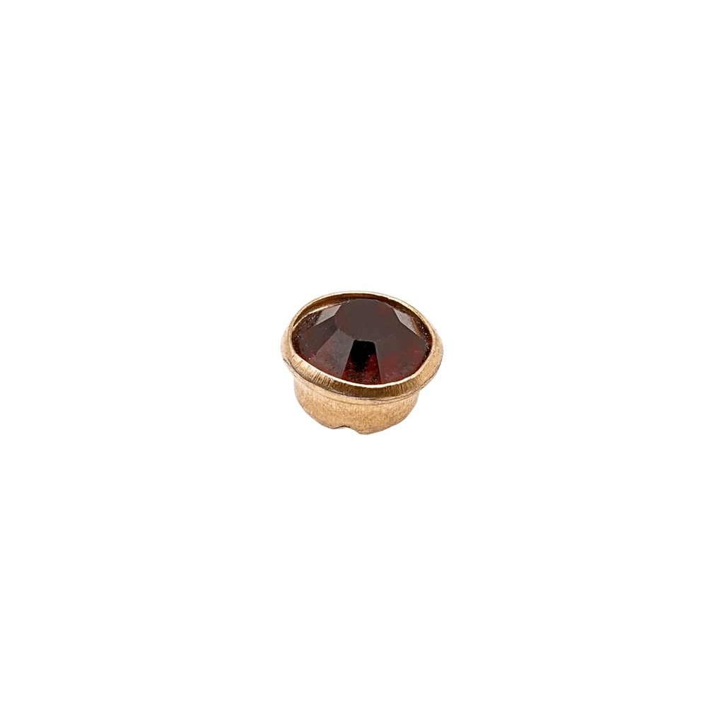 Round Crystal Glass Clip Stones
