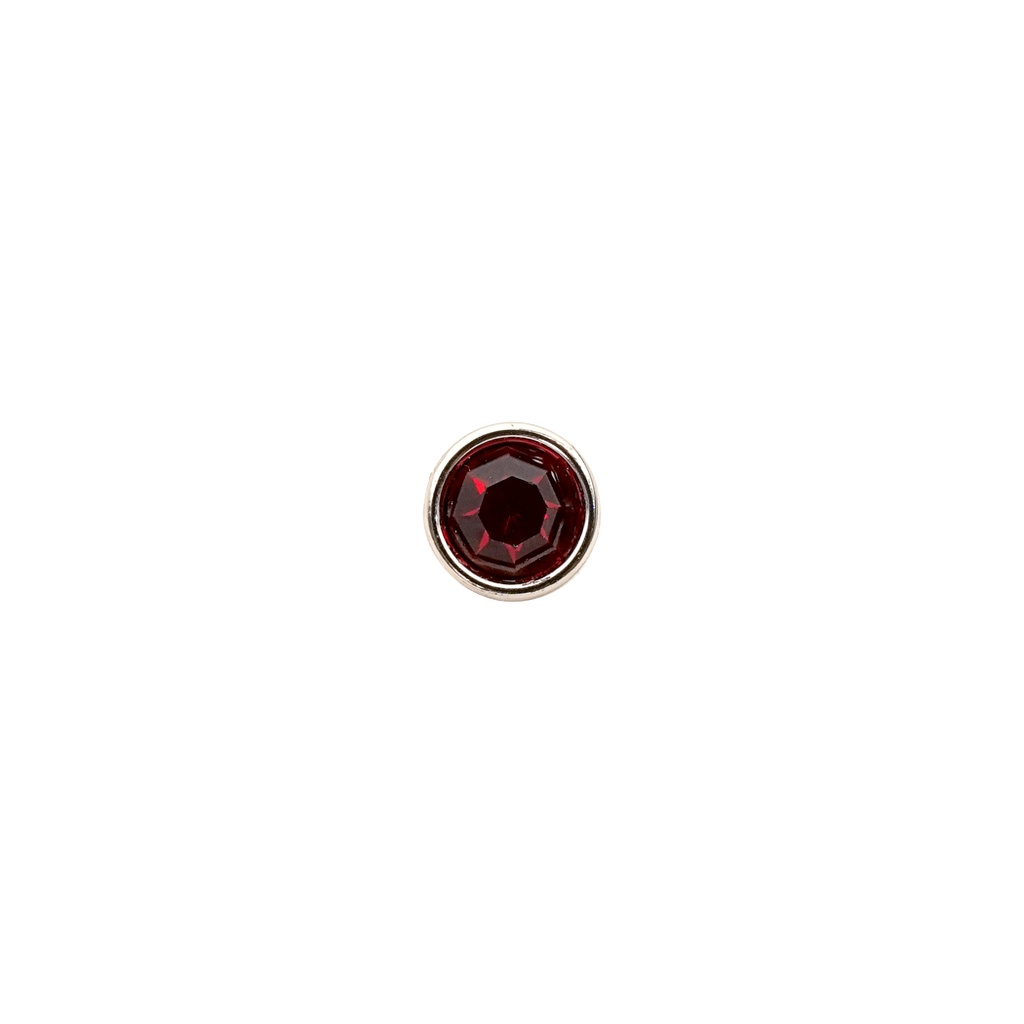 Plastic Crystal Round Shank Button