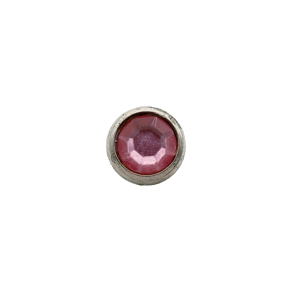 Crystal Button With Plastic Loop