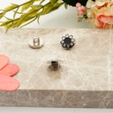 Flower Design Round Shank Button