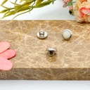 Enamel Coated Silver Base Shank Button