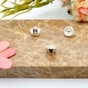 Silver Base 2 Part Shank Button