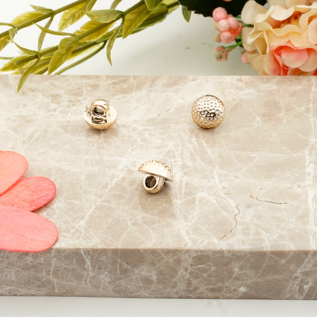 Dotted Design Round Shank Button