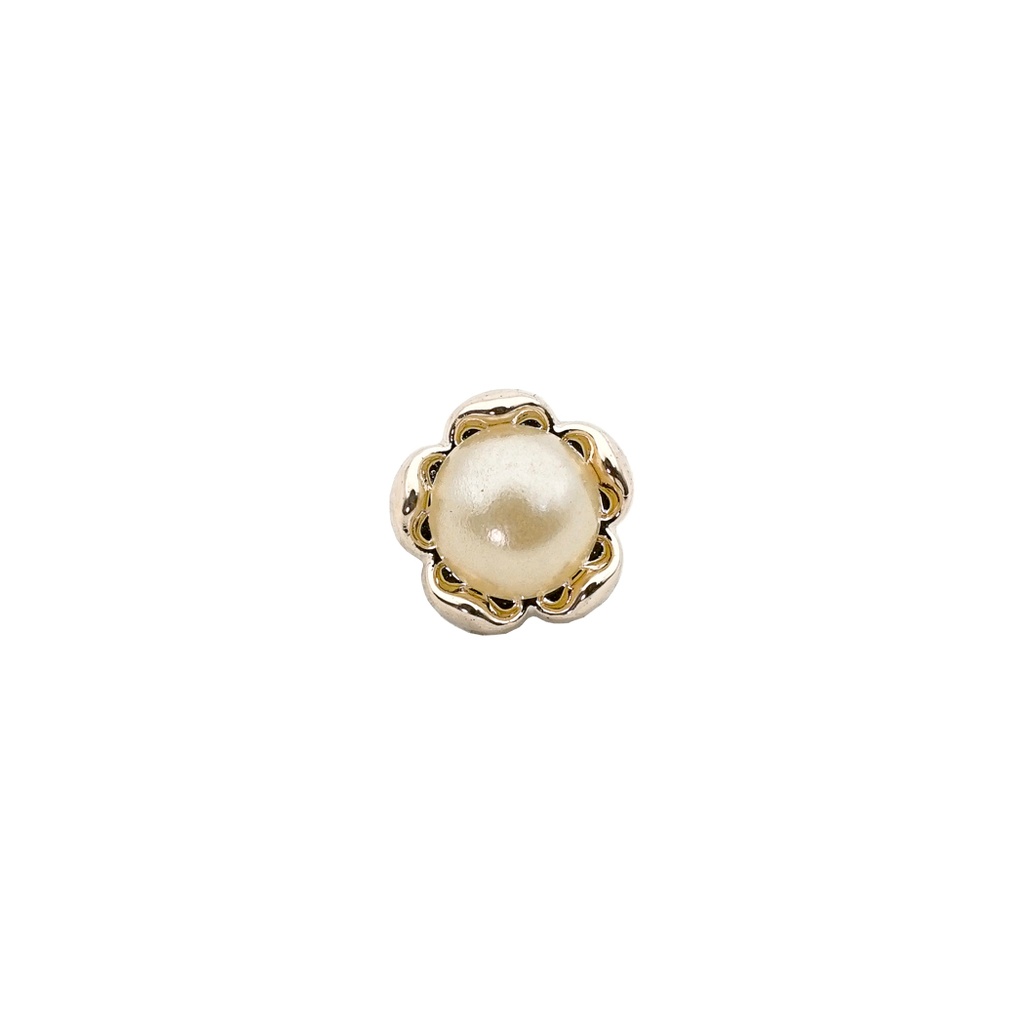 Flower Shape Center Pearl Shank Button