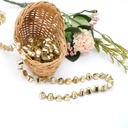 Stud Shape Plastic Crystal Lace