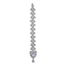 Silver Base Fancy Kundan Button Patti