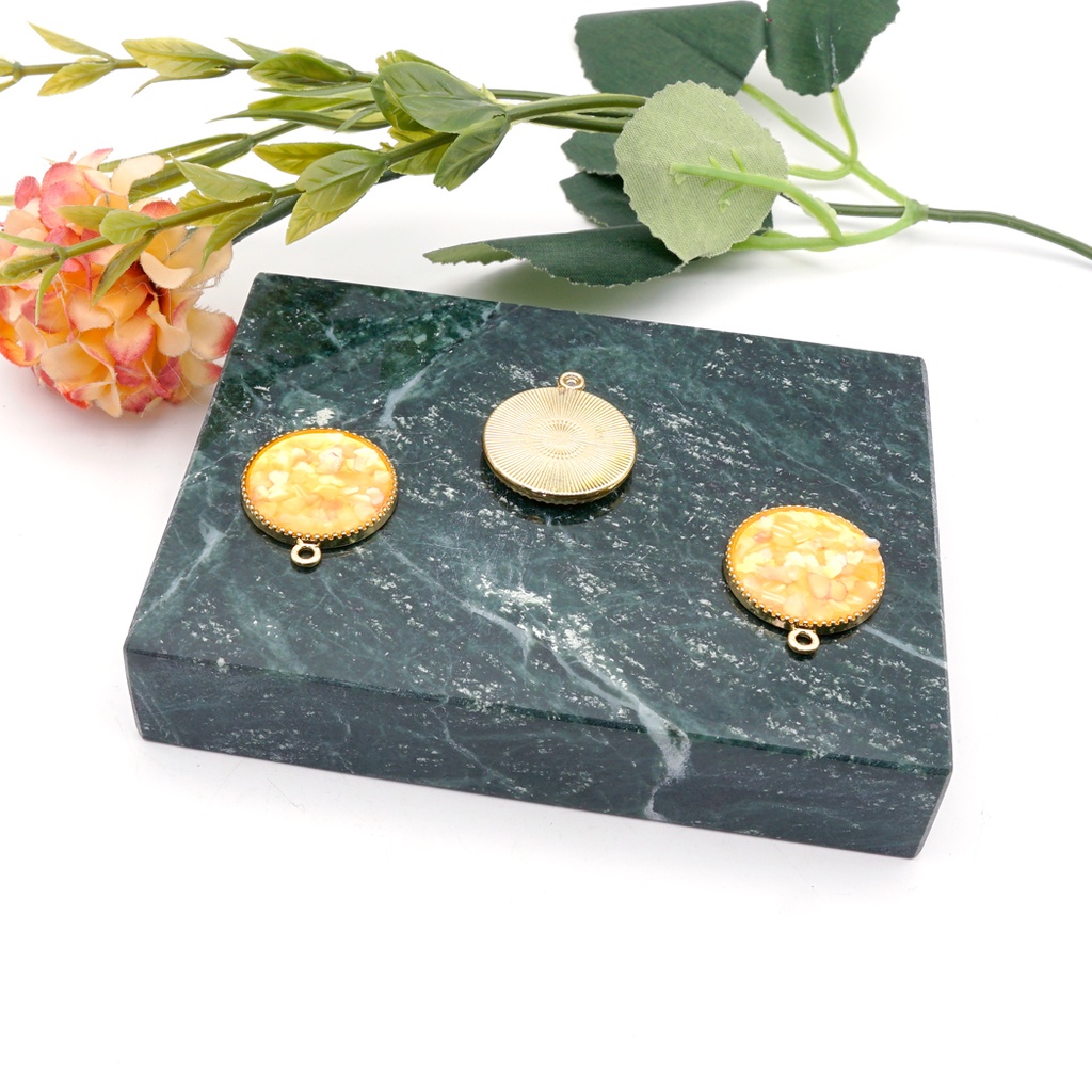 Flat Base Seashell Marble Hanging