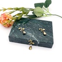 Fancy Leaf With Stones Pendant