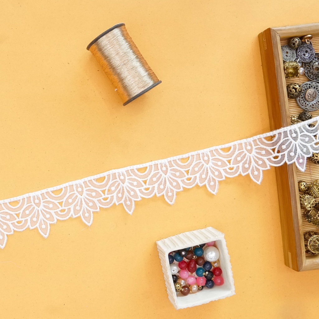 One Side Border Organza Lace