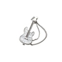 Guitar With Diamonds Brooch