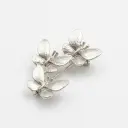 Silver Plated Three Butterfly Brooch