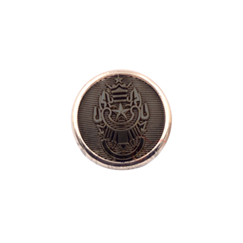 Center Star Design Metal Suiting Button