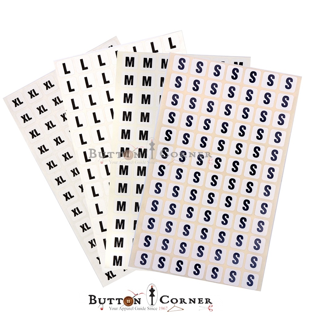Self Adhesive Sticker Tag Size Label