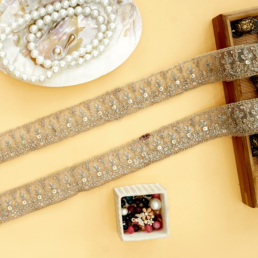 Fancy Naqshi Sequence Lace