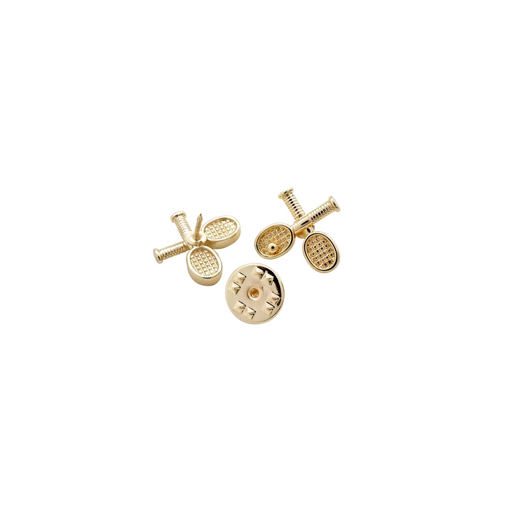 Crossed Tennis Rackets Lapel Pin