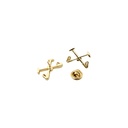 Crossed Polo Mallets Lapel Pin