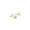 Clasp Shape Scissor Lapel Pin