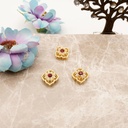 Qua Trefoil Design Hollow Beads
