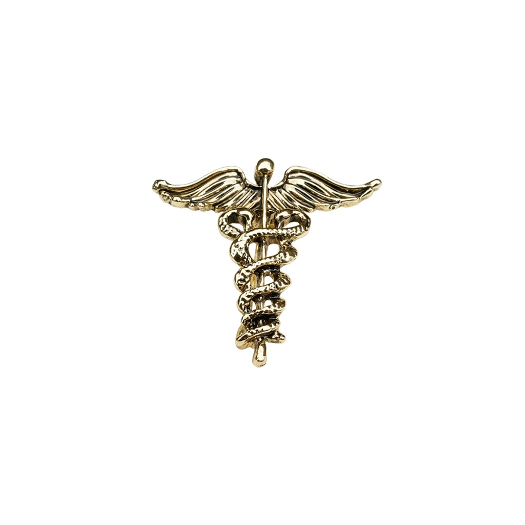 Medical Symbol Caduceus Brooch