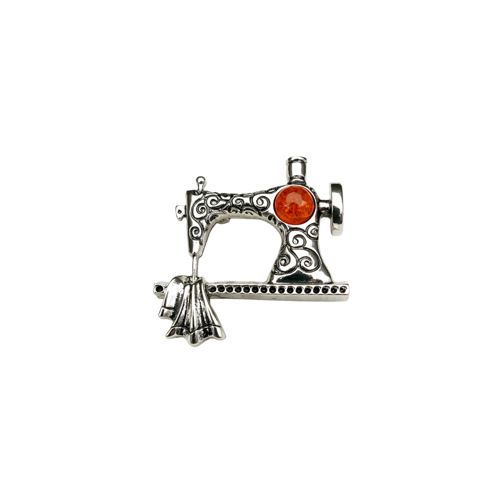 Vintage Sewing Machine Brooch