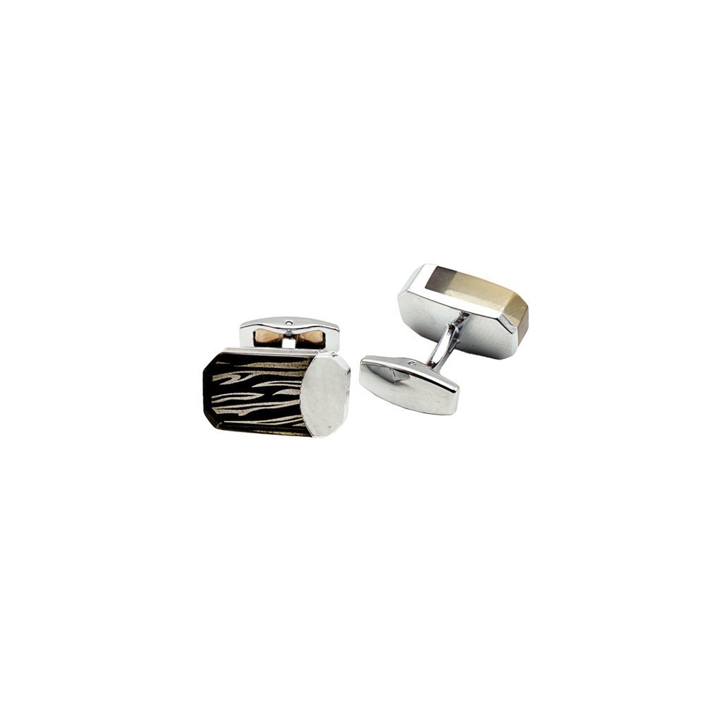 Zebra Stripe Design Square Acrylic Cufflink