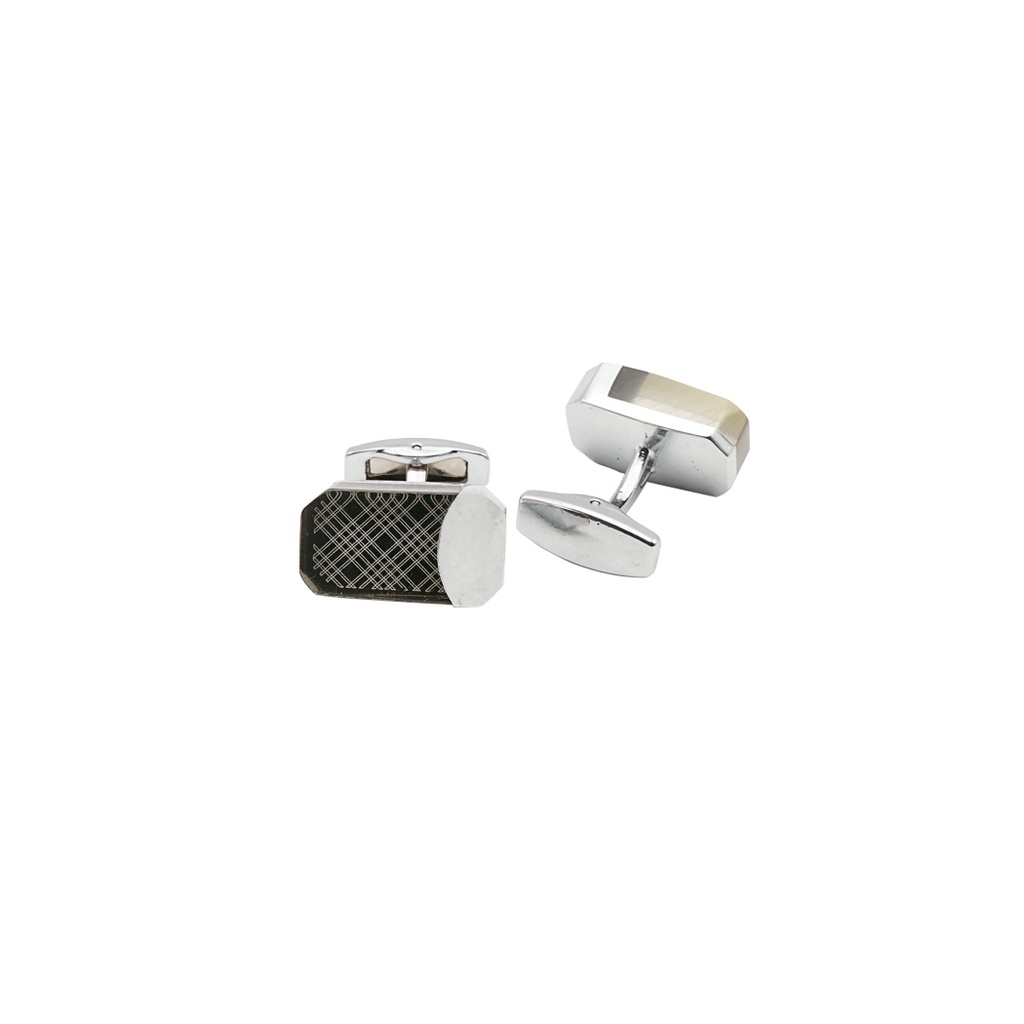 Patterned Design Square Acrylic Cufflink