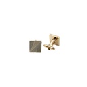 Geometric Textured Engraved Square Cufflink