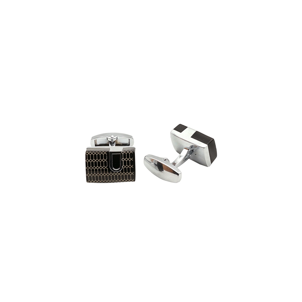 Honeycomb Design Square Cufflink