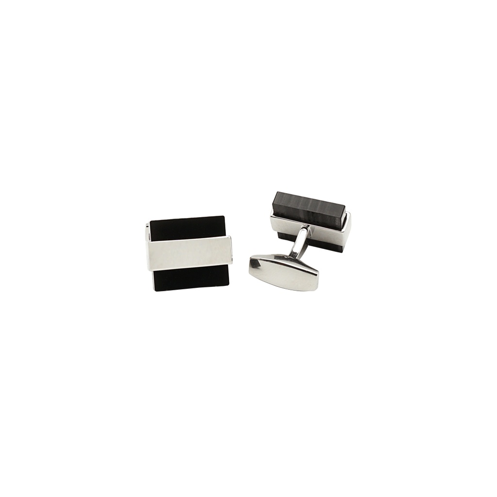Black Onyx Classy Square Cufflink