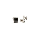 Black Lining Design Square Shape Cufflink