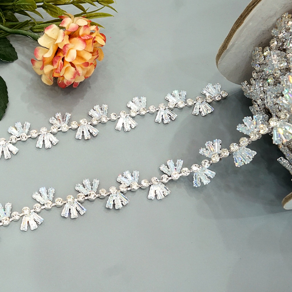 Rhinestone Crystals Zircon Fancy Chain