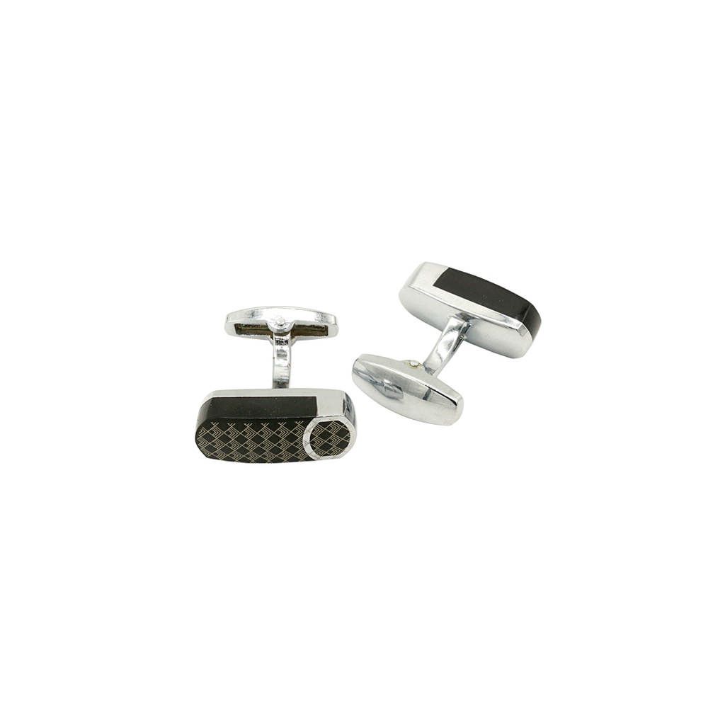 Textured Pattern Overall Style Cufflink