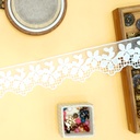 One Side Border Shuttle Net Lace