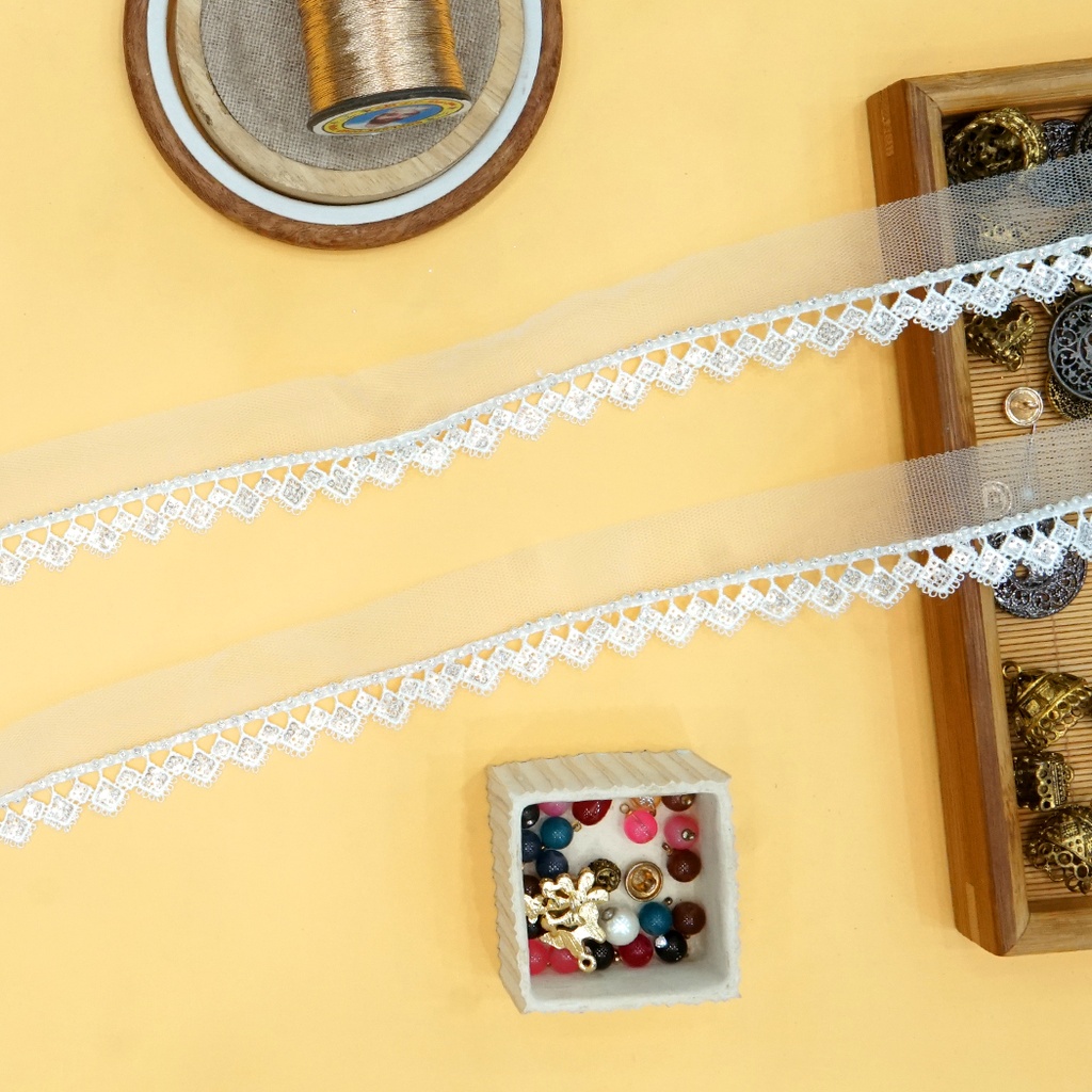 Fancy Sequence Stone Lace
