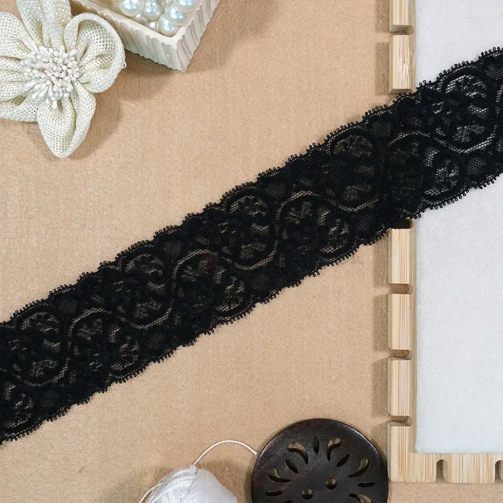 Double Side Border Lycra Net Lace