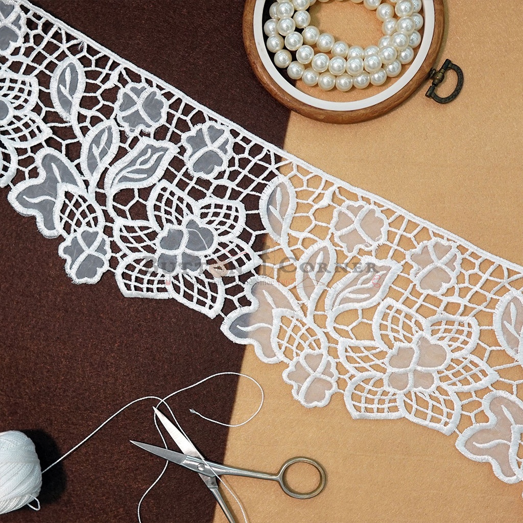 One Side Border Organza Lace