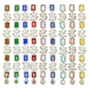 Silver Base Fancy Kundan Button Patti