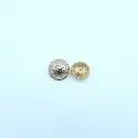 Hammer Textured Round Metal Suiting Button