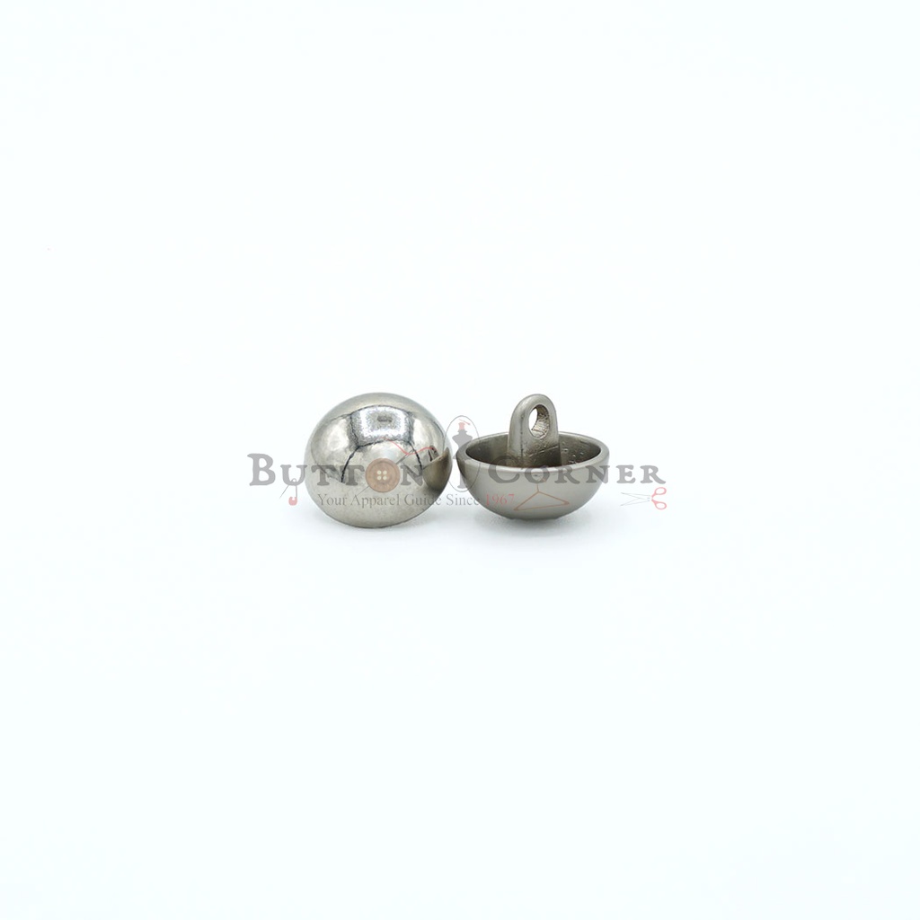 Shiny Smooth Doom Surface Metal Button