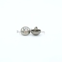 Shiny Smooth Doom Surface Metal Button