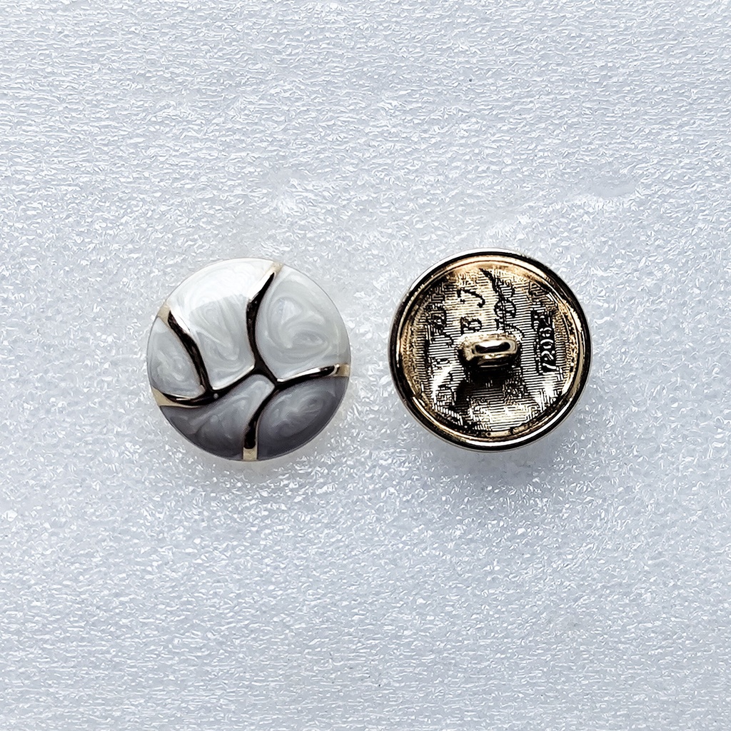 Vintage Style Resin Metal Button