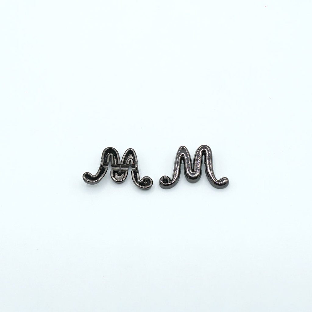 Metal Alphabet Spacer Bead