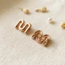 Mini Zigzag Design Metal Bar Pin