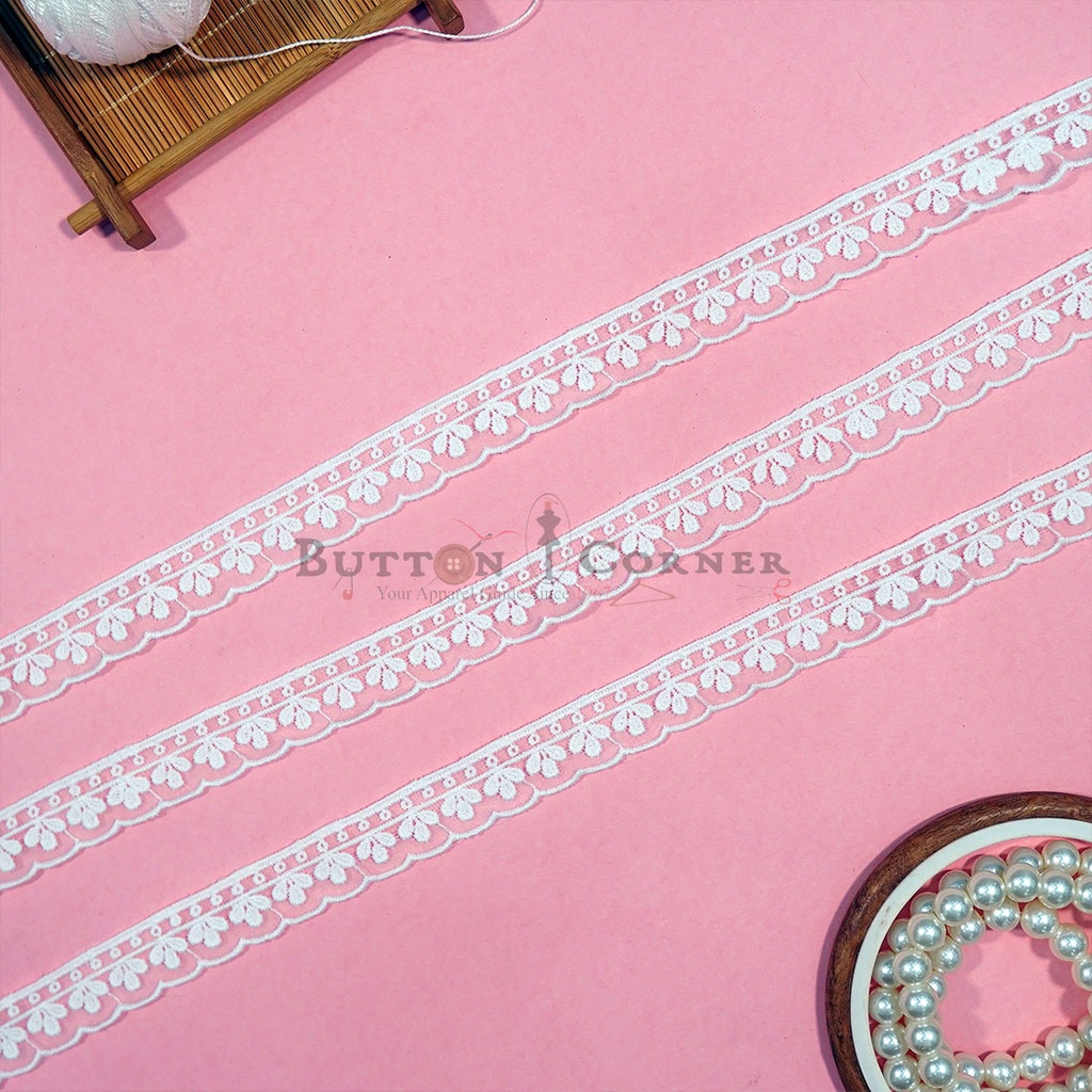 One Side Border Organza Lace